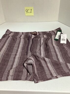 Alesbury Maroon Striped Hybrid Shorts